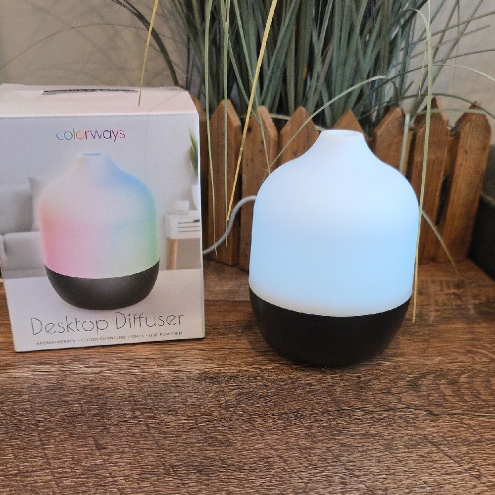 Colorways Desktop Mini Diffuser With Color Changing Lights